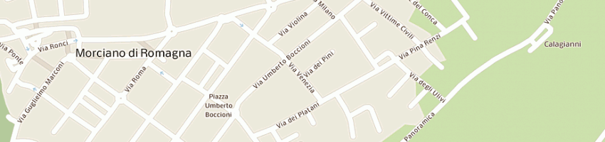 Mappa della impresa bianchi edo a MORCIANO DI ROMAGNA