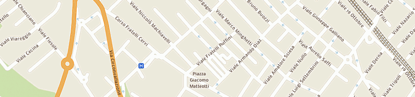 Mappa della impresa tutto gelato di cavalca umberto e c snc a RICCIONE