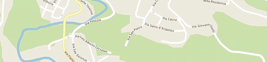 Mappa della impresa residence la collinetta a CAGLI
