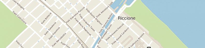 Mappa della impresa venezia di la spina carmelo e c snc a RICCIONE