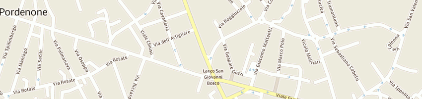 Mappa della impresa pizzeria da laura (snc) a PORDENONE