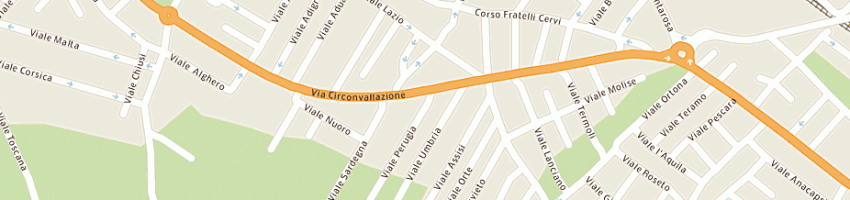 Mappa della impresa panificio casadei di bonini maurizio mercatelli carlino e c snc a RICCIONE