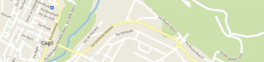 Mappa della impresa bar giardino di eusebi roberto e c snc a CAGLI