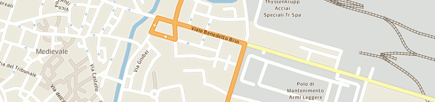 Mappa della impresa moto store srl a TERNI