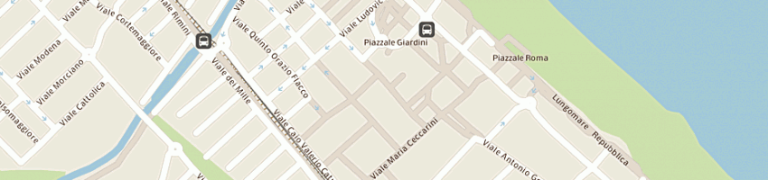 Mappa della impresa maggioli ivan a RICCIONE