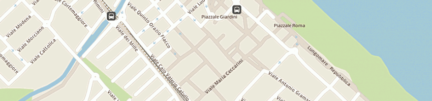 Mappa della impresa migani giuseppina a RICCIONE