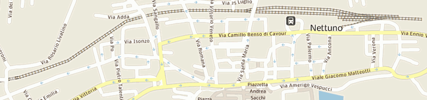 Mappa della impresa pizzeria il portico a NETTUNO