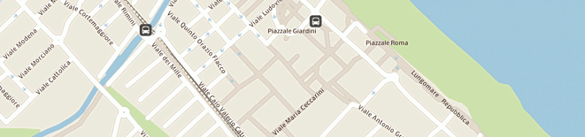Mappa della impresa battarra boutique a RICCIONE