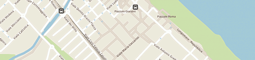 Mappa della impresa angelini distribuzione alimentare srl a RICCIONE