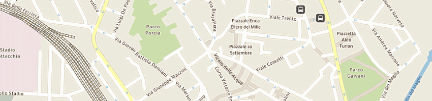 Mappa della impresa bianco e rosso srl a PORDENONE