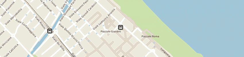 Mappa della impresa parcheggio multipiano piazzale curiel a RICCIONE