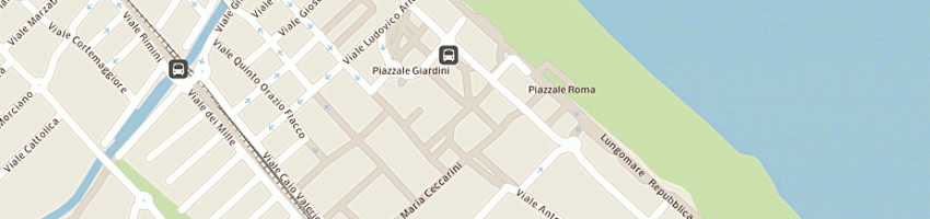 Mappa della impresa amici dei capelli di attala giorgio a RICCIONE