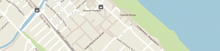 Mappa della impresa bartorelli gioielli 1882 (srl) a RICCIONE