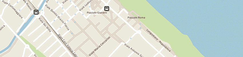 Mappa della impresa ferretti riccione di ferretti valeria e c snc a RICCIONE