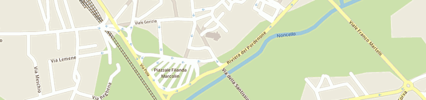 Mappa della impresa obersnel adriano a PORDENONE