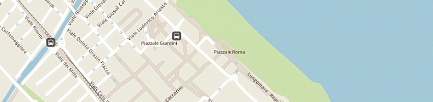 Mappa della impresa la chiocciola srl a RICCIONE