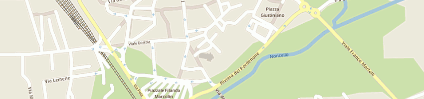 Mappa della impresa abbigliamento e confezioni delle vedove al duomo a PORDENONE