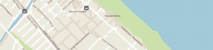 Mappa della impresa sixty italy retail srl a RICCIONE