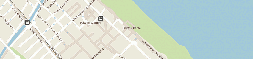 Mappa della impresa nuovofiore sas a RICCIONE