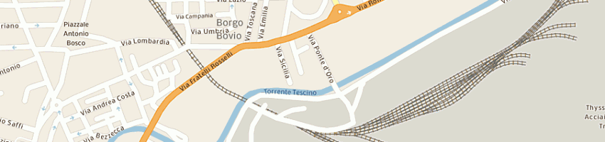 Mappa della impresa mococci gabriele a TERNI