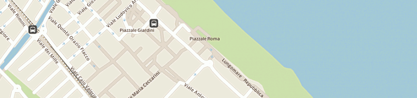 Mappa della impresa hotel mediterraneo a RICCIONE