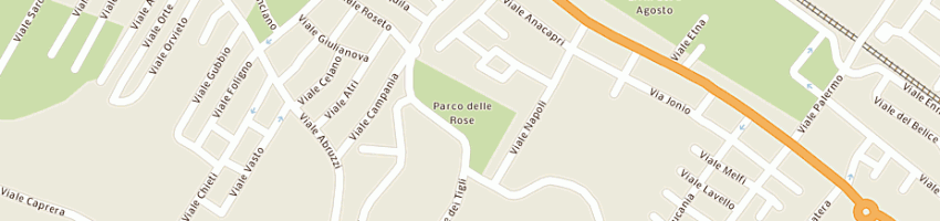 Mappa della impresa residence al colle dei pini a RICCIONE