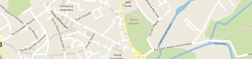 Mappa della impresa hertz autonoleggio a PORDENONE