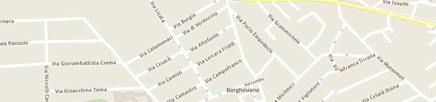 Mappa della impresa caponi paride a ROMA