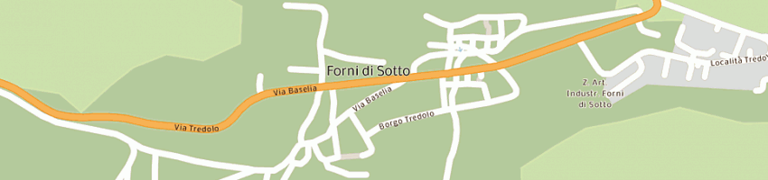 Mappa della impresa bar pizzeria di beni di buffon benigno a FORNI DI SOTTO