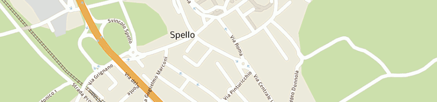Mappa della impresa n e g snc di properzi gianluigi a SPELLO