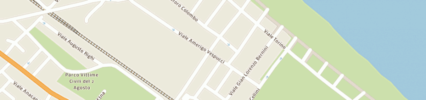 Mappa della impresa ristorante pizzeria bar oberdan a RICCIONE