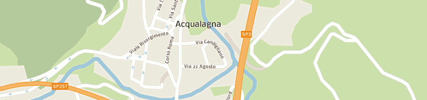 Mappa della impresa trattoria da volgardo di bastianelli nicola a ACQUALAGNA