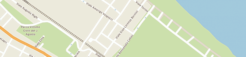 Mappa della impresa ristorante la griglia a RICCIONE