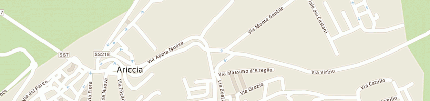 Mappa della impresa osteria l'aricciarola di mezzoprete claudia e c snc a ARICCIA