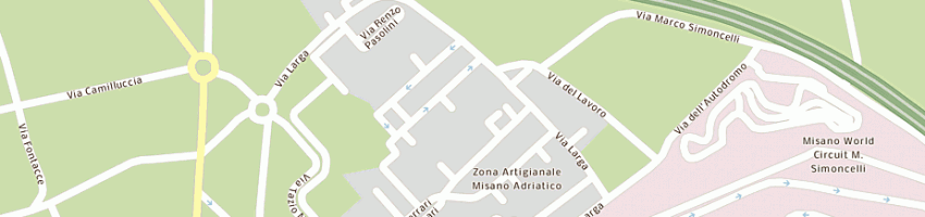 Mappa della impresa tecnoacque di marcheggiani alessandro e guagneli stefano snc a MISANO ADRIATICO