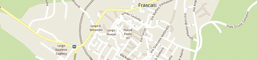 Mappa della impresa pia adunanza san filippo neri a FRASCATI