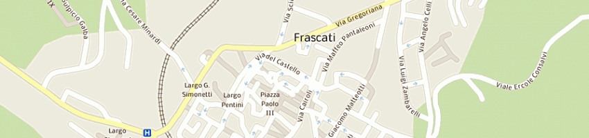 Mappa della impresa flli farina snc di farina bruno e c a FRASCATI