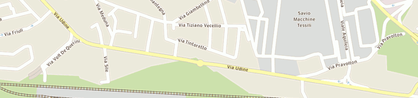 Mappa della impresa elettro domus snc a PORDENONE