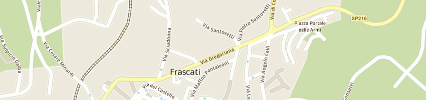 Mappa della impresa la nuova autoricambi gregoriana sasdi marini giuseppe a FRASCATI