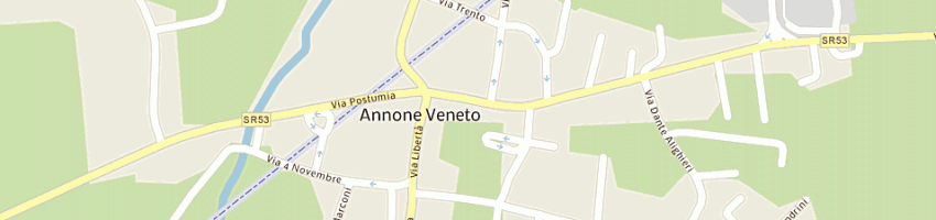 Mappa della impresa super aev di dalla cia mario e c snc a ANNONE VENETO
