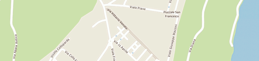 Mappa della impresa bar oasi sas di cavaterra carolina e c a GENZANO DI ROMA