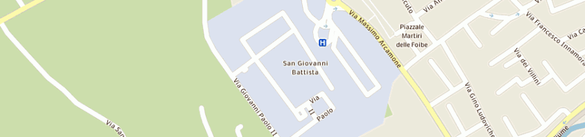 Mappa della impresa pav art di brunelli felicetti dino a SPELLO