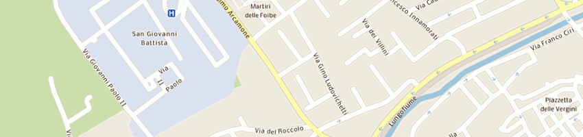 Mappa della impresa farmacia bartoli snc di bartoli francesco e c a FOLIGNO