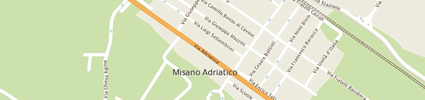 Mappa della impresa garage gabellini a MISANO ADRIATICO