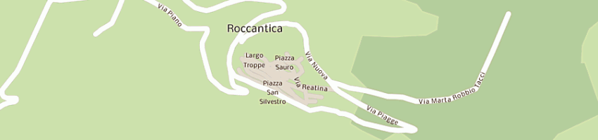 Mappa della impresa ristorante il campanile di sansoni katiuscia a ROCCANTICA