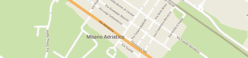 Mappa della impresa ferramenta ranieri snc di ranieri stefano e c a MISANO ADRIATICO
