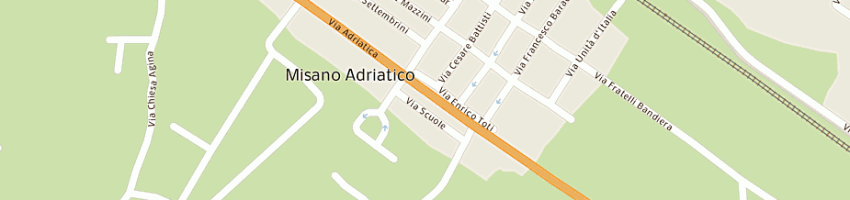 Mappa della impresa rastelli riccardo a MISANO ADRIATICO