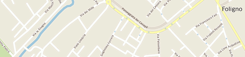 Mappa della impresa polisportiva madonna alta a PERUGIA
