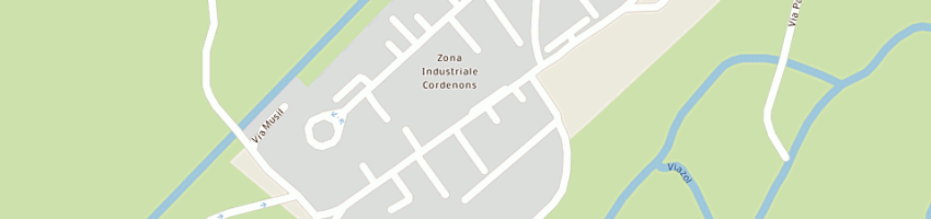 Mappa della impresa scm zanussi srl a CORDENONS