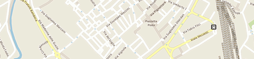 Mappa della impresa barbieria di palmioli g e c snc a FOLIGNO